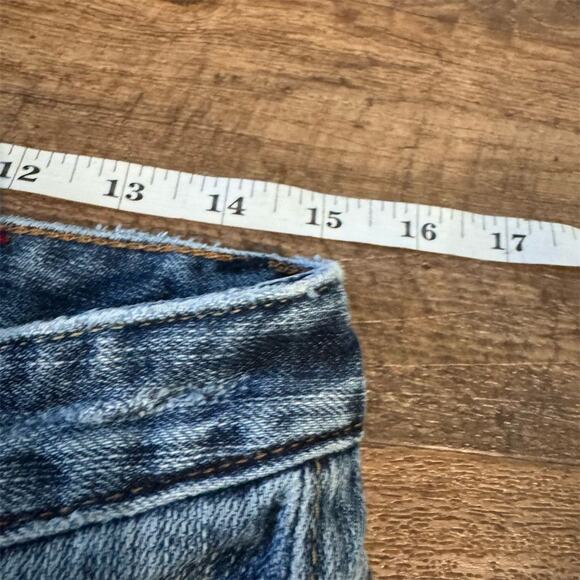 Express Mia Boot Leg Jeans Y2K Sz 8 30x31 Horse Cowgirl Western Minimalist READ - Picture 13 of 15